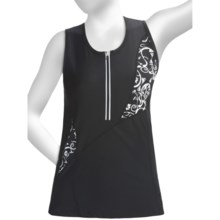 Skirt Sports Fearless Tank Top - UPF 30 (For Women) in Black/Alta Moda Print - Closeouts