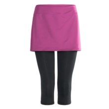 Skirt Sports Lotta Breeze Capri Skirt (For Women) in Pink Crush/Black Legs - Closeouts