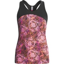 Skirt Sports Multi-Sport Tank Top - Built-In Bra, Racerback (For Women) in Pink Crush Play Print/Black - Closeouts