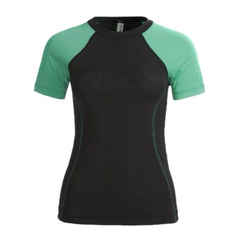 Skirt Sports Sunless T-Shirt - UPF 50, Short Sleeve (For Women) in Black/Midori