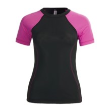 Skirt Sports Sunless T-Shirt - UPF 50, Short Sleeve (For Women) in Black/Pink Crush - Closeouts
