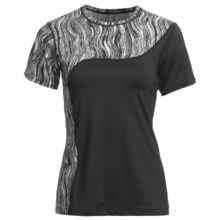 Skirt Sports Twilight T-Shirt - Short Sleeve (For Women) in Black/Black Vinyl Print - Closeouts