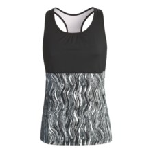 Skirt Sports Wonder Girl Tank Top (For Women) in Black Vinyl Print - Closeouts