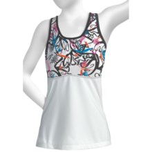 Skirt Sports Wonder Girl Tank Top (For Women) in White/Pow Print - Closeouts