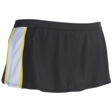 Skirted Swimsuit Bottoms (For Women) in Black/White/Yellow - Closeouts