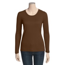 Slub Knit Shirt - Long Sleeve (For Women) in Hickory - 2nds