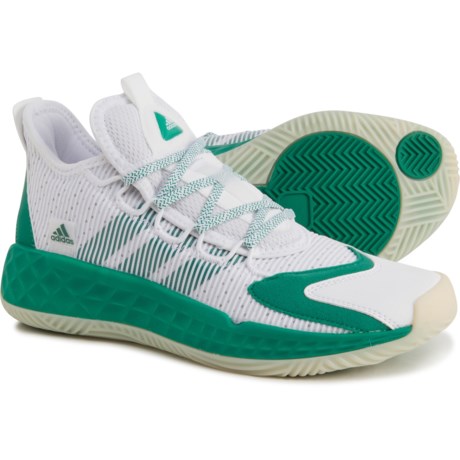 Adidas SM Pro Boost Low Basketball Shoes (For Men) - FTW WHITE/TEA GREEN/WHITE (20 )