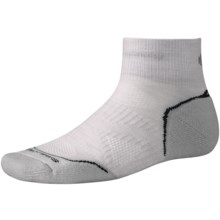 SmartWool 2013 PhD Cycle Light Socks - Merino Wool, Quarter-Crew (For Men and Women) in Silver - Closeouts