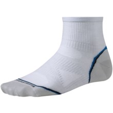 SmartWool 2013 PhD Cycle Mini Socks - Merino Wool, Crew, Ultralight (For Men and Women) in Silver - 2nds