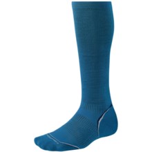SmartWool 2013 PhD Graduated Compression Socks - Lightweight, Merino Wool (For Men and Women) in Arctic Blue - 2nds