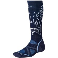SmartWool Athlete Artist Socks - Anthony Boronowski, Merino Wool, Over-the-Calf (For Men and Women) in Navy - 2nds