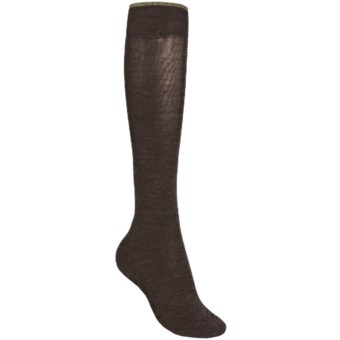 SmartWool Basic Knee-High Socks - Merino Wool (For Women) in Chocolate
