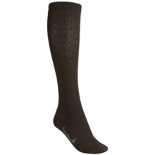 SmartWool Cable-Knit Knee-High Socks - Merino Wool, Over-the-Calf (For Women) in Chestnut - 2nds