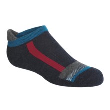 SmartWool Checkered Stripe Socks - Merino Wool (For Kids) in Navy Heather - 2nds