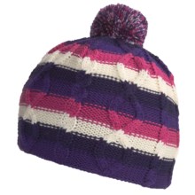 SmartWool Color Cable Beanie Hat - Merino Wool (For Kids) in Grape - Closeouts