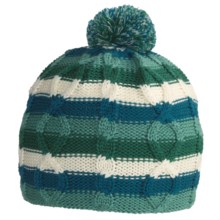 SmartWool Color Cable Beanie Hat - Merino Wool (For Kids) in Turquoise - Closeouts