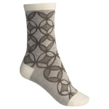 SmartWool Concentric Unwound Socks - Merino Wool, Crew (For Women) in Natural Heather - 2nds