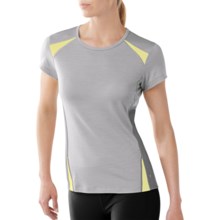 SmartWool Cortina Tech T-Shirt - UPF 25, Short Sleeve (For Women) in Nickel - Closeouts