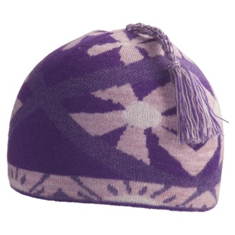 SmartWool Daisy Beanie Hat - Merino Wool (For Kids) in Grape