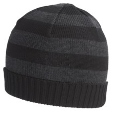 SmartWool Double Insignia Beanie Hat - Merino Wool (For Men and Women) in Black - Closeouts