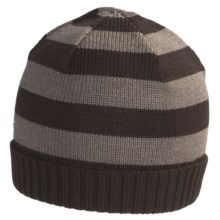 SmartWool Double Insignia Beanie Hat - Merino Wool (For Men and Women) in Taupe Heather - Closeouts