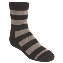 SmartWool Double Insignia Socks - Merino Wool, Lightweight, Crew (For Kids and Youth) in Chestnut Heather - 2nds