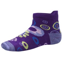 SmartWool Flower Power Socks - Merino Wool (For Girls) in Grape - 2nds