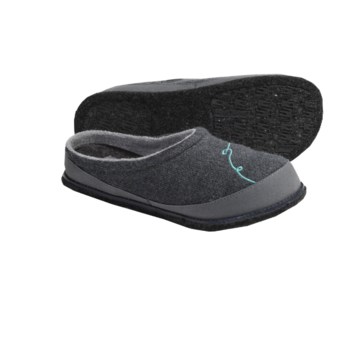 SmartWool Fritter Free Heel Slippers - Merino Wool (For Women) in Medium Grey Heather