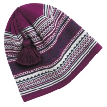 SmartWool Full Powder Day Hat - Merino Wool (For Men and Women) in Claret - Closeouts