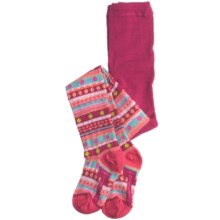 SmartWool Funky Fair Isle Tights - Merino Wool (For Girls) in Berry - 2nds