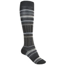 SmartWool Gleaming Seeding Socks - Merino Wool, Over-the-Calf (For Women) in Black - 2nds