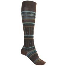 SmartWool Gleaming Seeding Socks - Merino Wool, Over-the-Calf (For Women) in Espresso Heather - 2nds