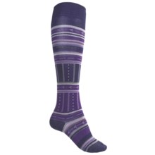 SmartWool Gleaming Seeding Socks - Merino Wool, Over-the-Calf (For Women) in Imperial Purple - 2nds