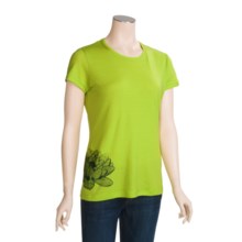SmartWool Graphic T-Shirt - Merino Wool, Short Sleeve (For Women) in Limelight - Closeouts