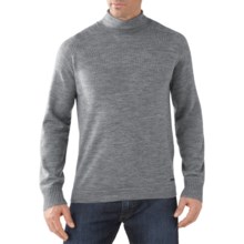 SmartWool Hanging Lake Roll Neck Sweater - Merino Wool (For Men) in Silver Grey Heather - Closeouts