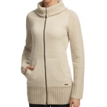SmartWool Hot Springs Sweater Jacket - Merino Wool (For Women) in Natural Marl - Closeouts