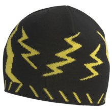 SmartWool Lightning Bolt Beanie Hat - Merino Wool (For Kids) in Black - Closeouts