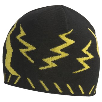 SmartWool Lightning Bolt Beanie Hat - Merino Wool (For Kids) in Black