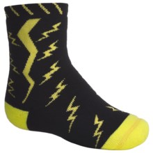SmartWool Lightning Bolt Socks - Merino Wool, Crew (For Kids) in Black - 2nds