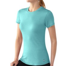 SmartWool Lightweight NTS Microweight Base Layer Top - Merino Wool, Short Sleeve (For Women) in Mineral - Closeouts