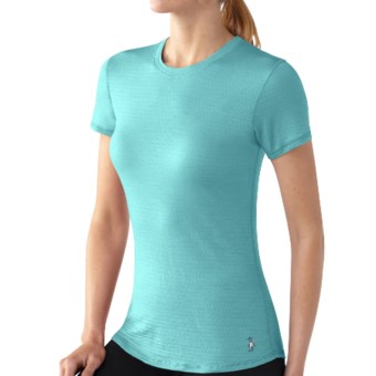 SmartWool Lightweight NTS Microweight Base Layer Top - Merino Wool, Short Sleeve (For Women) in Mineral