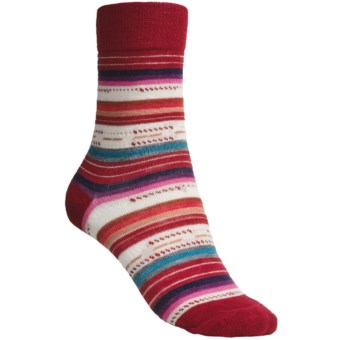 SmartWool Margarita Socks - Merino Wool (For Women) in Crimson