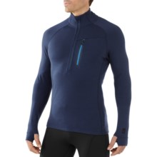 SmartWool Merinomax Base Midlayer Top - Merino Wool, Zip Neck, Long Sleeve (For Men) in Deep Navy - Closeouts