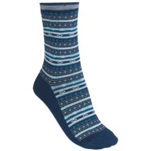 SmartWool Mini Fairisle Casual Socks - Merino Wool, Lightweight (For Women) in Navy Heather - 2nds
