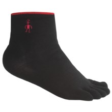 SmartWool Mini Toe Socks - Merino Wool, Quarter Crew (For Men and Women) in Black - Closeouts