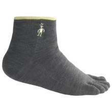 SmartWool Mini Toe Socks - Merino Wool, Quarter Crew (For Men and Women) in Graphite - Closeouts