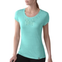 SmartWool Modern Crew Graphic T-Shirt - Merino Wool, Short Sleeve (For Women) in Mineral - Closeouts