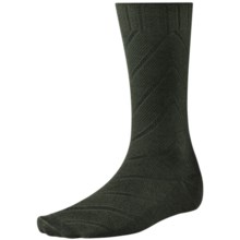 SmartWool Moss Chevron Socks - Merino Wool, Crew (For Men) in Forest - 2nds