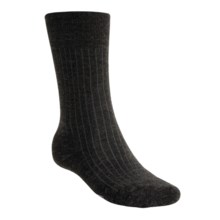 SmartWool New Classic Rib Casual Socks - Crew (For Men) in Charcoal - 2nds