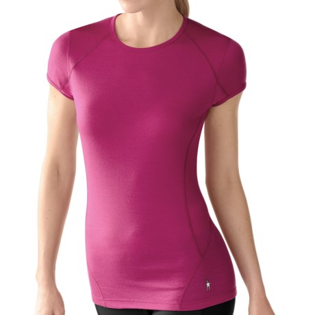 SmartWool NTS Base Layer T Shirt Merino Wool Lightweight Short Sleeve For Women